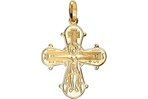 JEVELION Dagmar Kreuz-Anhänger Dagmarkreuz für Damen, Herren und Kinder als Kettenanhänger Taufgeschenk mit Schmuck-Etui