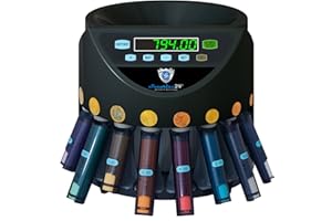 ‎SECURINA24 Automatischer Euro Münzzähler & -sortierer Geldzählmaschine SR1200 mit Abhülsung Geldzähler Münzzählautomat Securina24 (schwarz - BBB)