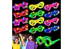 Sweetone Occhiali a LED, 12 pezzi, occhiali da sole per festivita