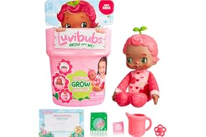 Luvibubs docka; Plantera fröet, lägg till vatten och se hur Kind Kira dyker upp i sin kruka; konvertibel blomkruka i barnstol