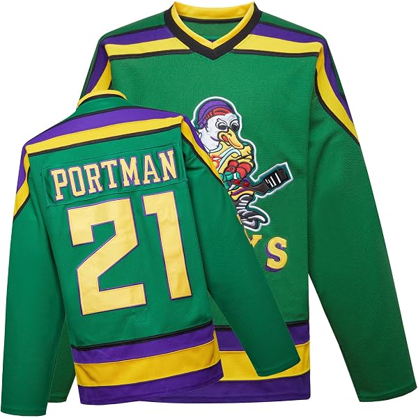Maillot De Hockey Mighty Ducks #99 Adam Banks - Sweatshirt Respirant - Hommage Film Culte