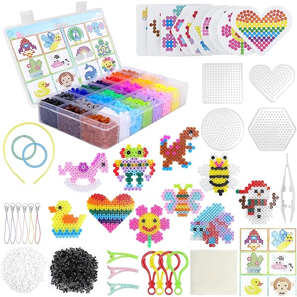 FunzBo Zekering Kralen Mega Set - 23.000 Kralen Met Patronen, Pegboards En Accessoires Voor Kinderen