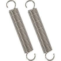 GUNGY Pack 4 Ressorts De Traction 100mm – Fil Piano 2.6mm, Force 19.9kg, Double Crochet, Ultra Résistant