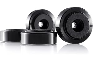 Hifi Lab Aluminiowe nóżki 30 x 11 czarne urządzenia audio nóżki aluminiowe 4 x absorber