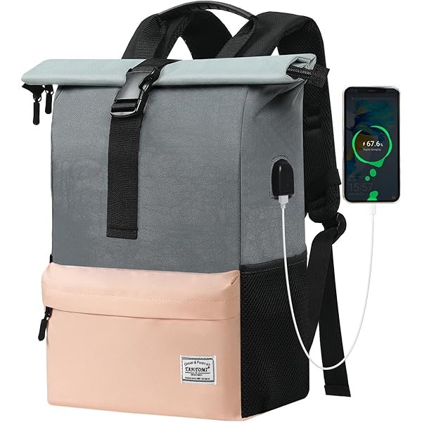 TANTOMI Grote handtas voor dames, laptoptas 15,6 inch, laptoptas met verstelbare schouderriem voor werk, reizen en dagelijks gebruik, zwart