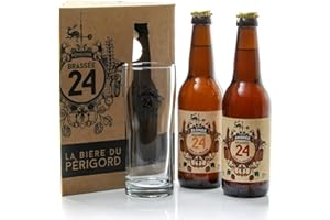 Coffret de 2 bières + 1 verre Brasserie Artisanale de Sarlat 2x33cl