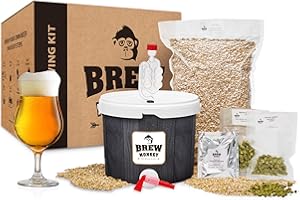Brew Monkey® Kit de Brassage Bière Triple | Kit Base de 5L | 8,2% Alc. | Kit Fabrication Bière | Idée Cadeau Homme | Kit Bière | Notice en FRANÇAIS | Coffret Cadeau Homme