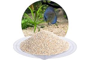 AQUAGRAN Schicker Mineral Aquarium Sand Beige 25 kg, Fine Aquarium Gravel Washed & Uncoloured, Edge-Rounded Substrate, Gravel for Freshwater Aquariums, Saltwater Aquariums, Aquascaping (Diameter of Grit: 0.8