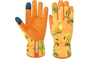 SLARMOR Women's-Gardening-Gloves Thoughtful Gardening-Gifts-for-Women, Microfiber Material With Touchscreen Function, Ideal For Garden Work, Cleaning, Camping & Landscaping