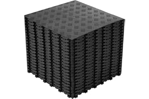 bimiti 20 Stück 40x40cm PVC Garagenboden, Garagenboden Fliesen aus Gummi, Garagenboden Schutzmatte rutschfeste, Bodenmatte für Garage (20pcs)