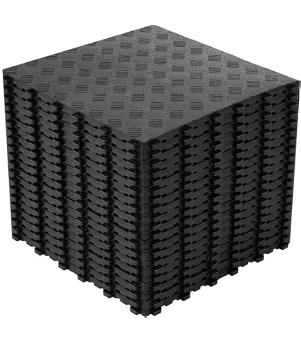 Nisorpa 20 Stück PVC Garagenboden 40x40x1.8cm