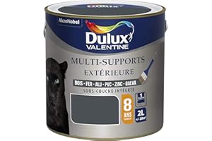 DULUX VALENTINE Peinture Multi-Supports Extérieure - Satin Gris Sombre 2L 5248997
