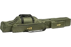 Jaxon Borsa per canna da pesca a 2/3 scomparti, 9 varianti, 100-160 cm