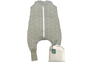 molis&co - Baby schlafsack mit Füßen und Socke - Ideal für den Winter - Babyschlafsack mit Beinen 2,5 tog - 100% Baumwolle (Oeko-TEX 100), Premium Qualität - Elm (70 cm)