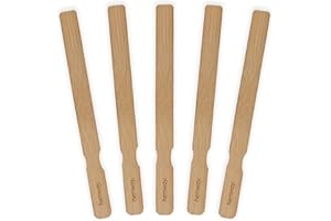 Hemway Bamboo Paint Stirrer Mixer (28 cm x 2.5 cm) Pack of 5 | Mixing Sticks for Paint, Lacquer & Varnish, Reusable Stirring Mixer