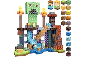 TUKIIE Magnetische Bausteine 160 Stück 1" Magnetbausteine Magnetspielzeug Magnetspiele Bauspielzeug für Jungen Mädchen ab 3 Jahren, Magnetic Blocks Magnetblöcke Kreative Spielzeug Geschenke Kinder