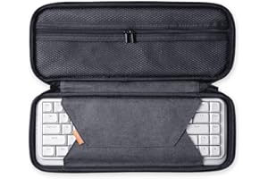 DIERYA KEMOVE Torba na klawiaturę, twarda torba z tworzywa EVA, do 60% 65% klawiatury, mechaniczna klawiatura gamingowa, bezprzewodowa klawiatura podróżna, czarna