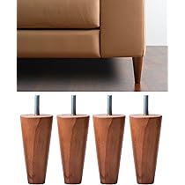 Set Di 4 Piedini Regolabili Per Mobili - Altezza 100-145 Mm, Nero, Per Divani E Armadi - Foto 3