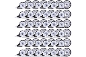 Yoosso 36 Piezas Cintas Correctoras, 12m x 5 mm Mini Cinta Correctora Correction Tape para Material Escolar Oficina Hogar Niños Estudiantes Adultos (Negro)