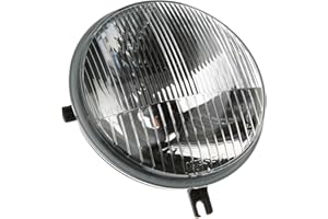 MZA Faro completo, SR50, SR80, faro principal de 6 V o 12 V, Bilux 25/25 W, 35/35 W, faro redondo de 135 mm de diámetro.