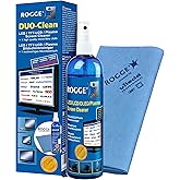 ROGGE DUO-Clean Original, 250ml LED/LCD/TFT+Plasma Screen Cleaner + 1 ROGGE & Vileda Prof. Microfiber 38x40cm. Perfect for: A