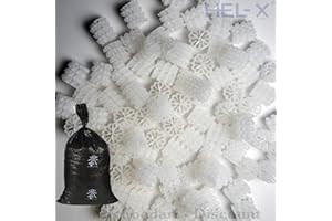 STÖHR HEL-X® Helix HXF 25 KLL - Farbe: Weiß - biocarrier Filtermedium für Biokammer Koi Teich Filter Füllkörper Filtermaterial - Menge: 50 Liter