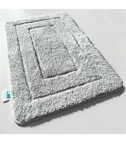 casa pura Tapis de bain rond - 120 cm - Ivoire