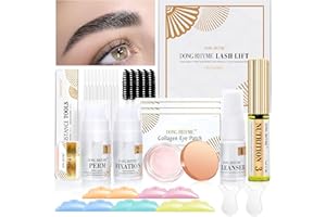 DONG RHYME 2024 Upgraded Lash Lift Kit, Eyelash Permimg Kit with Glue Balm Eyelash Lifting Professional Instant Lash Lifting Curling Semi-Permanent Eyelash Wave for 5~8 Weeks