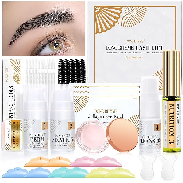 Wimpern & Brauen Lifting Set DIY – 5 Einzelpackungen, Hält 6-8 Wochen, Für Anfänger