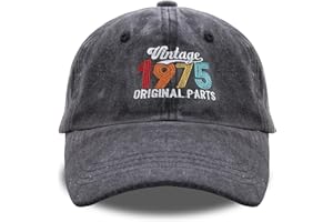 Belillpipi 50th Birthday Baseball Cap for Men, 1975 Colourful Baseball Hat Cotton, 50th Birthday Gifts, Gift Ideas for Dad, Grandad, Husband, Uncle, Brother, Friends