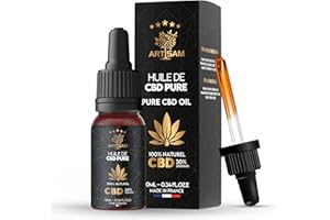 ARTISAM | Huile de CBD PURE H 30% Pressée à Froid | Huile de Graines de chanvre | Formule Premium Fabriquée en France | Sommeil Puissant | cdb Hemp Oil herbe puff hhc 10ml