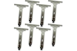 ARNAIN 8 Flejes de Persiana. Fleje persiana con cuerpo con cuerpo metálico y revestimiento plástico para no dañar las lamas de persiana enrollable. Fleje Acero y plastico de 15 cm de largo (Pack 8 Flejes)