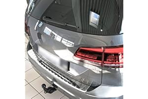 Os?ona progu baga?nika, stal nierdzewna, chrom, kompatybilna z VW Golf SPORTSVAN, od 2014 roku, z zagi?ciem kraw?dzi, jako?? premium RECAMBO