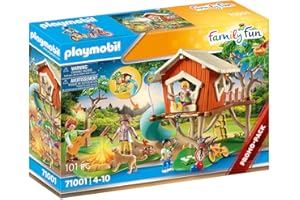 Playmobil 71001 Cabane dans Les Arbres et Toboggan - City Life- Le Centre de Loisirs- Promo-Pack Coffret Univers