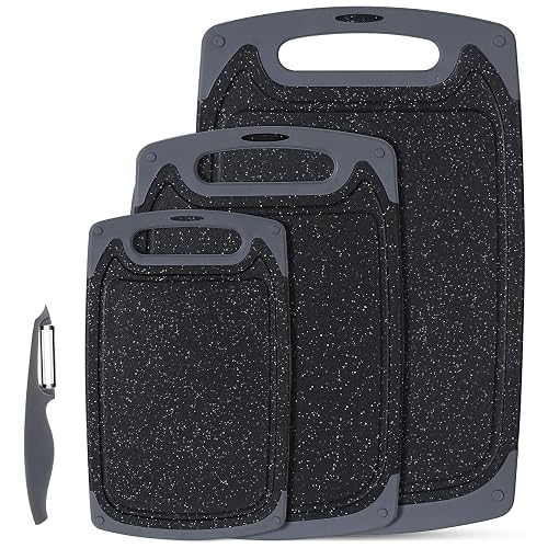 Schneidebrett-Set Kunststoff, rutschfest, BPA-frei
