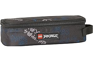 SKANDO BAGS Lego® Boys' Pencil Case - Ninjago Arin Design - PVC-Free, Unisex, 1 Compartment, Zipper Closure, Carry Handle
