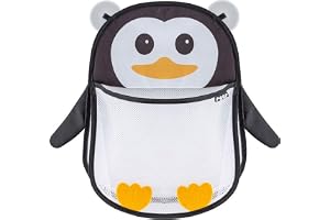 Reer MyHappyPingu badleksaksnät, hygienisk förvaring för badleksaker, badkarshylla