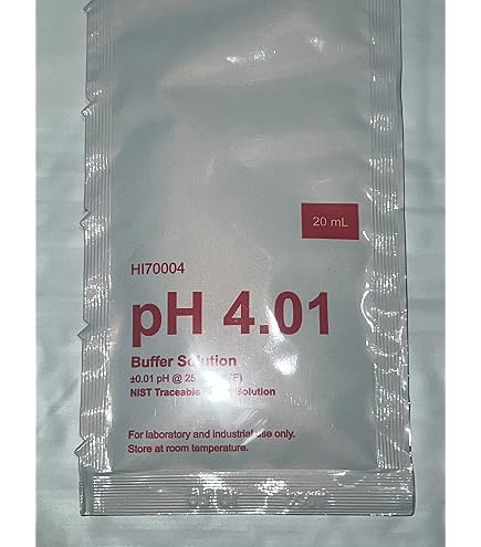 Hanna Instruments HI770710P - Soluzione Tampone Per Calibrazione PH, Confezione Da 7.01 A 10.01, 20 Ml