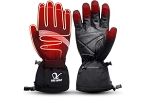 day wolf Heated Gloves, Winter Heating Gloves, Touchscreen Warm Hand Gloves for Outdoor Sports motorcycle Camping Hiking Skiing Skating Cycling Riding