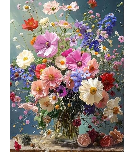 RICUVED Kit Broderie Diamant Chat 5D 30x40cm - Diamond Painting Animaux Adultes Débutants