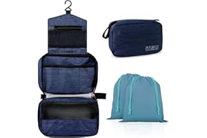 Sciphylia Kulturbeutel zum Aufhängen Wasserdichter Kulturtasche Damen Waschtasche Frauen Kinder Kosmetiktasche Herren Waschbeutel Tragbar Toiletttasche Multifunktional Kosmetik Organizer Navy blau