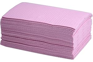 Aokbean 125 Piezas 13x17,7 Pulgadas 3 Capas Mantel Desechable para Tatuajes Mantel Impermeable para Tatuajes Almohadilla de Limpieza de Toalla para Suministros de Tatuaje (Rosado)