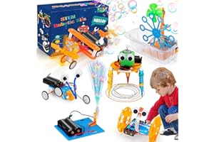 LYPSOCHAAT 6 in 1 STEM Kits for Kids 6-8 8-12, Electronic STEM Science Robot Kit, Engineering Building Activities Kit Educational Learning Toys for Kids Boys Girls 8-12, Birthday Gift