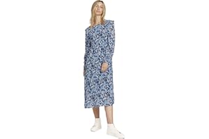 Tom Tailor Denim Robe Midi Plissée Femme