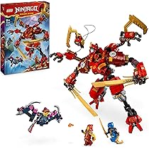 LEGO NINJAGO Wspinaczkowy mech ninja Kaia, Zabawka Konstrukcyjna z