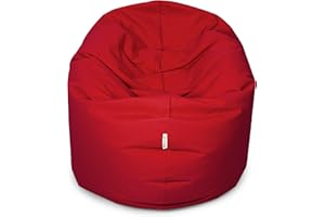 Royal Schneider 2 Varianten in 1 Sitzsack Sitzkissen Bean Bag Gamer Kissen Sessel NEU, Dunkelrot - 300-11, 100cm Durchmesser (300 Liter)