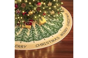 SSKHE Spódnica pod choinkę 90 cm, dwuwarstwowa, puszysta spódnica pod choinkę, można prać w pralce, mata pokrywy podstawy choinki, świąteczny koc dolny drzewka do domu, salonu, na imprezę, dekoracje