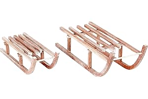 Small Foot 10204 – Trineo de Madera (2 Unidades, Figura Decorativa, Madera, Natural, 60.00 X 19.00 x 18.00 cm