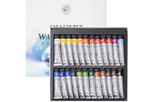 Paul Rubens Set di colori ad acquerello, 24 colori vivaci, tubetti da 12 ml, forniture artistiche per adulti, artisti e principianti