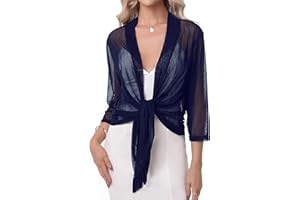 iClosam Bolero Donna Elegante Felpa Shrug Corto Donna Bolerino Estate